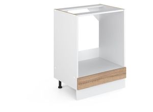 4251421930780 - Herdschrank R-Line 60 cm Weiß Sonoma modern Arbeitsplatte Vicco