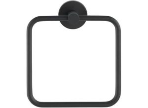 4008838281758 - Handtuchring Bosio Black matt Edelstahl rostfrei Schwarz Edelstahl rostfrei matt - schwarz - Wenko