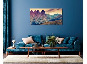 4047809882594 - Acrylglasbild QUEENCE Eiron Bilder Gr B H 70 cm x 50 cm Acrylglasbild Landschaft Querformat 1 St braun (braun gelb) Acrylglasbilder