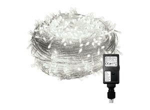 9496895825643 - Vingo - 200M 1000 Lichterkette led Lichterkette Kaltweiß 8 Lichtmodi Party Garten Innen Außen Deko Weihnachtsbeleuchtung