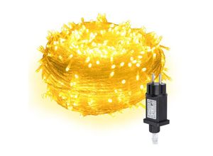 9441001383340 - Vingo - 200M 1000 Lichterkette led Lichterkette Warmweiß 8 Lichtmodi Party Garten Innen Außen Weihnachtsbeleuchtung Deko