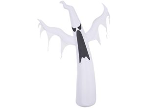 4250871259328 - Weiß Halloween Dekoration Selbstaufblasendes Spuk Gespenst Geist LED Beleuchtet