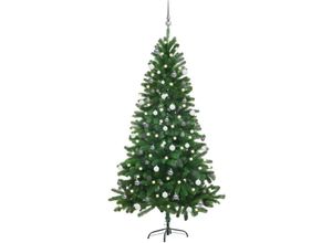 8720286498149 - Vidaxl - Künstlicher Weihnachtsbaum mit Beleuchtung & Kugeln 180 cm Grün Grün