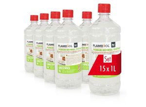 4250463102711 - Höfer Chemie Gmbh - flambiol® Premium Brenngel 1 l aus Bioethanol für Tischfeuer Ethanol Kamin Feuerstelle