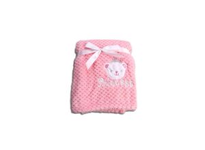 3800146264000 - Babydecke Freya Größe 80 x 110 cm kuschelige Babydecke aus Fleece rosa