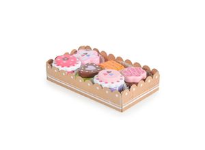 3800146222451 - Kinder Spielzeug Kuchenset Torten Holz 6-teiliges verschiedene Formen bunt