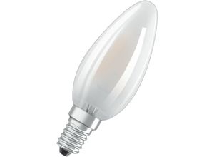 4058075090682 - LED-Lampe Sockel E14 Warm White 2700 k 4 w Ersatz für 40-W-Glühbirne matt led base classic b - Weiß - Osram