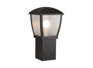 4255596670595 - Stehlampe außen Aluminium E27 IP44 45 cm Schwarz Modern Stehleuchte