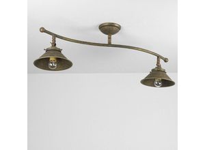 4251254244276 - Licht-erlebnisse - Deckenlampe Antik Messing Vintage Verstellbar - Bronze Antik matt