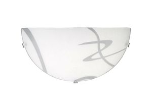 5998250318172 - 1817 Wandleuchte Soley aus Metall  Kunststoff Glas weiß  transparent Ø30cm - Rabalux