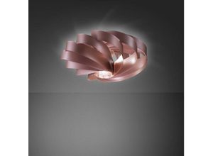 0750958218827 - Webmarketpoint - Einflammige flat Deckenleuchte in Pink Polilux Durchmesser 50x H22cm