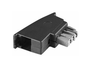 4040849503085 - Tae n Telefon-Adapterstecker 6P4C schwarz - Goobay