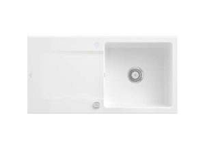 4051202797508 - Villeroy&boch - Villeroy&Boch Spülbecken Küchenspüle Siluet 60 Weiß Alpin 100x51cm Unterschrankbreite 60 cm