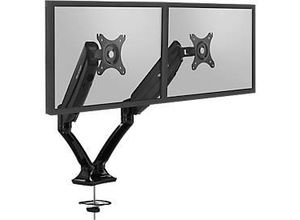 4009729077641 - Dual-Monitorarm Office bis 27 Zoll je Arm je Arm 2-9 kg höhen- tiefenverstellbar Neigungsfunktion VESA schwarz