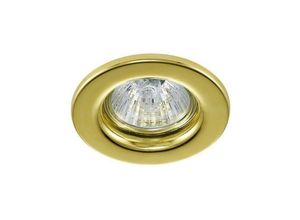 5056004200392 - Inspired Lighting - Inspired Deco - Hudson - GU10 Fixed Einbau Downlight Gold (Lampe nicht im Lieferumfang enthalten)