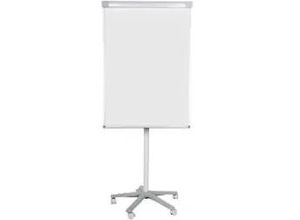 5603750501008 - Classic Mobiles Flipchart EA4806175GR B1 Blanko Magnetisch Mit 5 Rollen und Stiftablage Weiß Grau