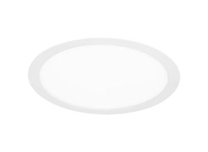 8445386075655 - Forlight - Einfaches kreisförmiges rundes Downlight mit warmweißem LED-Licht 3000K Ø300 in Weiß