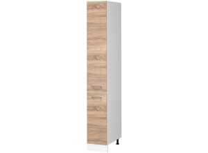 4066731045617 - Apothekerhochschrank Küchenschrank Küchenzeile R-Line 30 cm Weiß Sonoma