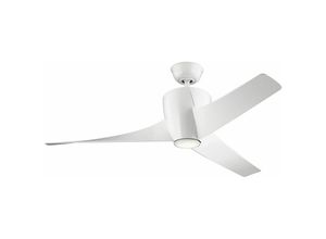 4251756396787 - Licht-erlebnisse - Ventilator mit Beleuchtung Ø142 cm Fernbedienung led dimmbar Sommer Winter Betrieb Weiß - Weiß