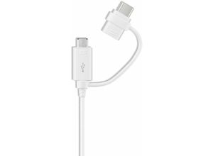 8806088571447 - WeiÃ? Datenkabel Micro-USB zu USB-A inkl USB-C Adapter Weiss EP-DG930DWEGWW 8806088571447