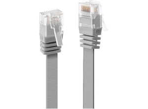 4002888474931 - Cat6 u utp Flachband-Patchkabel grau 3m Ohne Schirmung (47493) - Lindy