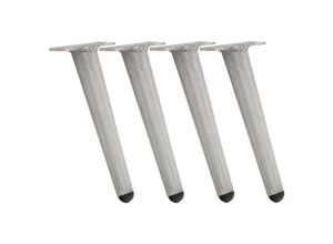 4255716302412 - 4er Set Möbelfüße Aus Rostfreiem Aluminium I Kunststoff Bodenschoner I Für Innen- Und Außenmöbel I Inklusive Schrauben 4255716302412 - 4er Set Möbelfüße Aus Rostfreiem Aluminium I Kunststoff Bodenschoner I Für Innen- Und Außenmöbel I Inklusive Schrauben