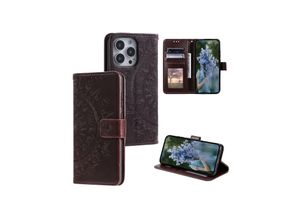 4066914402817 - Schutz Handy Hülle für Apple iPhone 15 Pro Max Case Cover Klapp Tasche Wallet