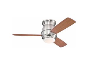 4895105605658 - Halley Deckenventilator (Ø x H) 112 cm x 350 mm Flügelfarbe Ahorn Gehäusefarbe (Details) Nickel