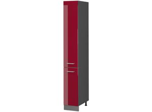 4066731046034 - Apothekerhochschrank Küchenschrank Küchenzeile R-Line 30 cm Anthrazit Bordeaux