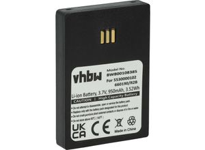 4251156558907 - Vhbw - 1x Akku kompatibel mit DeTeWe Aastra schnurlos Festnetz Telefon (950 mAh 37 v Li-Ion)