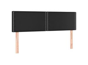 8720287282068 - Bonnevie - led KopfteilBetthaupt Schwarz 144x5x78 88 cm Kunstleder vidaXL