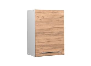 4066731140909 - Hängeschrank Küchenschrank Küchenmöbel Fame-Line Weiß Eiche modern 50 cm Küche Einbauküche Hängeschrank Drehtür Einlegeboden Küchenzeile