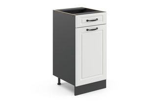 4251421971295 - Schubunterschrank 40 cm Anthrazit Küchenschrank Unterschrank Küchenzeile R-Line