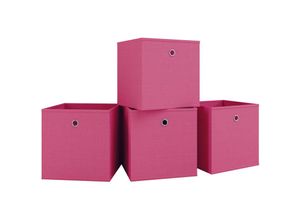 4051814366109 - 4er-Set Faltbox Klappbox Boxas - ohne Deckel Schwarz