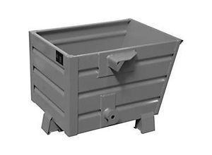 4052462007796 - eurokraft pro Kippbehälter stapelbar Volumen 03 m³ grau RAL 7005