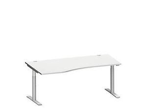 4250510874905 - Genius Freiformschreibtisch MODENA FLEX Ansatz links Breite 1800 mm Buche