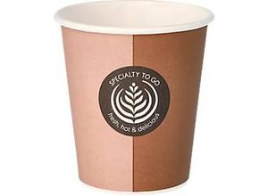 4002911148082 - To Go Trinkbecher aus Pappe ohne Deckel 1 Packung = 50 Stück 02 l Ø 8 cm Höhe 91 cm