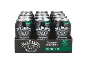 5099873110331 - Jack Daniels Whiskey & Ginger Mixgetränk 100 % vol 033 Liter Dose 12er Pack