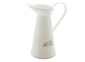 4007299297735 - Frank Flechtwaren - Deko-Kanne Le Bain creme nostalgisches Design glänzender Keramiküberzug FF-229773 4007299297735 - Frank Flechtwaren - Deko-Kanne Le Bain creme nostalgisches Design glänzender Keramiküberzug FF-229773