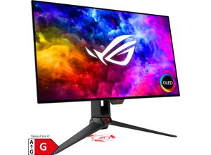 4711081996613 - Asus PG27AQDM ROG Swift Gaming Monitor EEK G (A - G) 673 cm (265 Zoll) 2560 x 1440 Pixel 169 003 ms DisplayPort HDMI® Kopfhörer (35 mm Klinke) USB 31