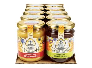 4028712207735 - Bienenwirtschaft Meissen Imkerhonig 500 g verschiedene Sorten 10er Pack