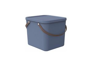 7610859247513 - Rotho ALBULA Aufbewahrungsbox 40 Liter Aufbewahrungskiste ideal zur systematischen Aufbewahrung geeignet Farbe horizon blue