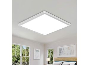 0699901614920 - Goeco - Moderne LED-Deckenleuchte 24 w 2700 lm quadratische Deckenleuchte 30 x 25 cm IP45 wasserdichte Badezimmer-Deckenleuchte Kaltweiß 6500