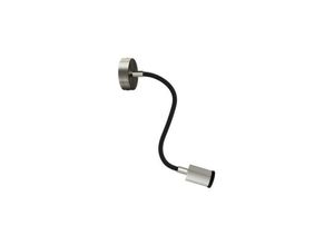 8050997116286 - Creativecables - Mini Strahler spotlight GU1d0 Flex 30 für Wand oder Decke | Mit Glühbirne - Titan satiniert - Mit Glühbirne