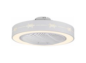 0768788602105 - Senderpick - Modern Acryl Deckenventilatorlicht Lampenschirm Fan Licht Unterputz-Deckenventilator led Licht 48W Dimmbar Fernbedienung