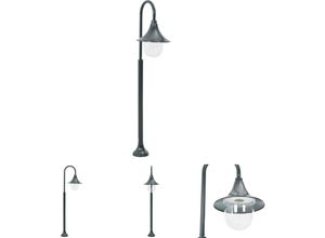 8721031333210 - Fuhuida Trading - The Living Store Garten-Pollerleuchte E27 120 cm Aluminium Dunkelgrün - Außenbeleuchtung - Grün