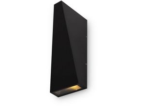 4255596717009 - Licht-erlebnisse - Außenlampe Wand led Metall Up Down b 9 cm IP54 Schwarz warmweiß 3200 k 100 lm Modern