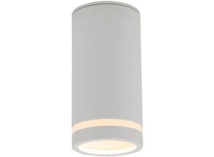 4255596702395 - Licht-erlebnisse - Deckenspot Metall GU10 ø 55 cm Aufputz Weiß rund Modern Spot Lampe Decke Deckenleuchte