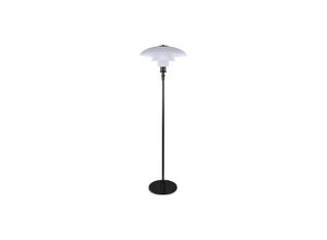 5056665758324 - Privatefloor - Stehlampe - Wohnzimmerlampe - Liam Black chrome - Glas - Black chrome