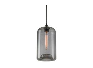 5213006844690 - Larissa Lighting - Kicevo Dome Deckenpendelleuchte 1 Lichtglas Grau